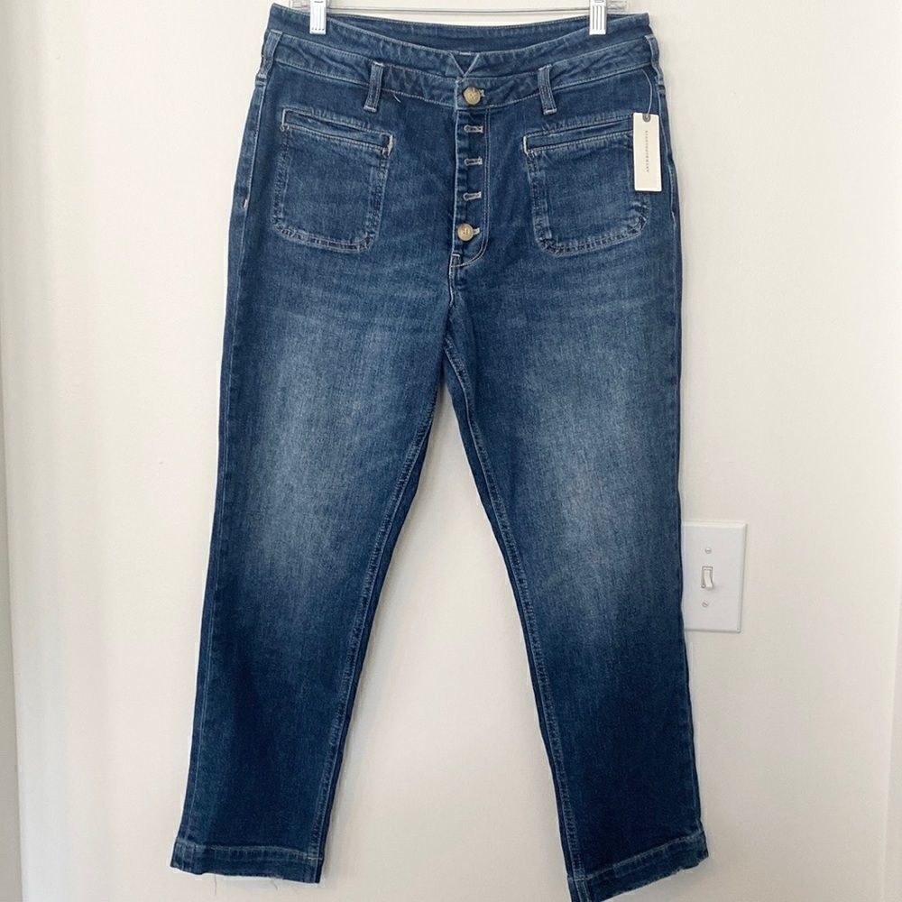Anthropologie Buttonfly HR Slim Ankle Jeans 30